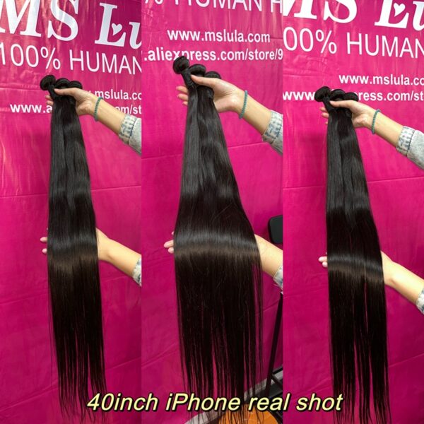 Raw Virgin 30-40 Inches Straight Hair Bundles - Image 2